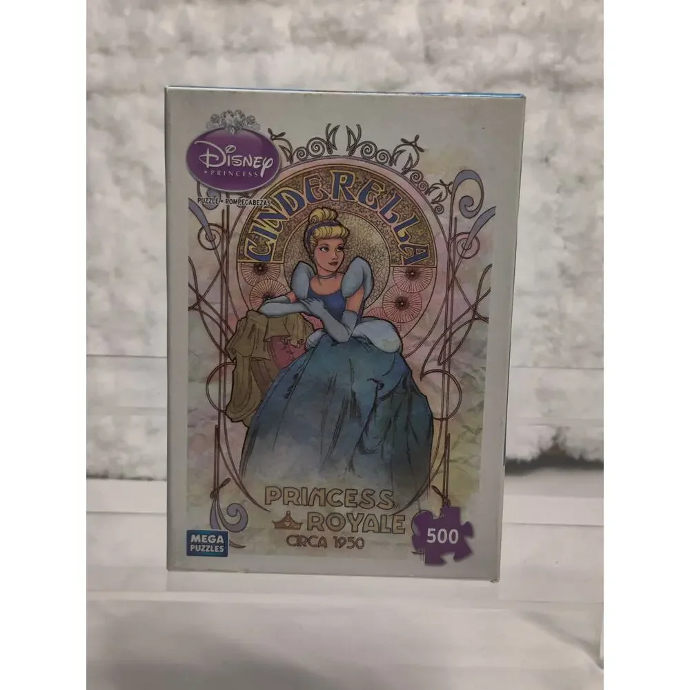 Disney Princess Art Nouveau 500 Piece Puzzles Lot of 5 - NIB/Sealed